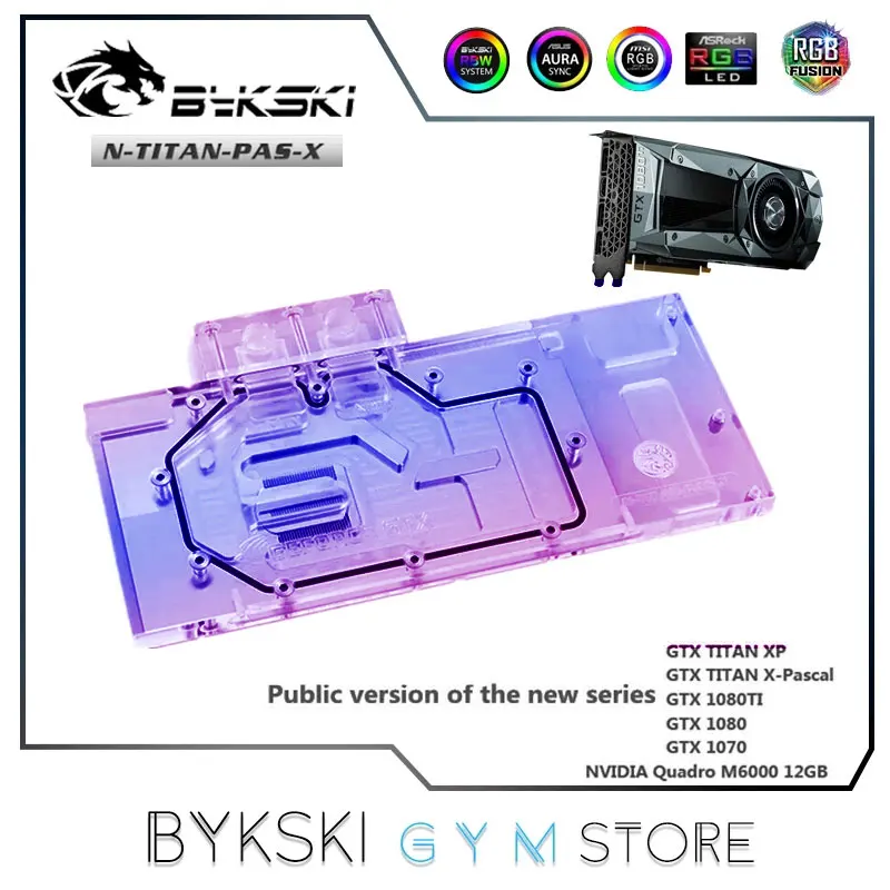 Bykski Gpu Water Block Per Nvidia Gtx Titan Xp/X-Pascal/ Gtx1070/1080/1080Ti Founder/Radiatore Edizione Di Riferimento, N-Titan-Pas-X