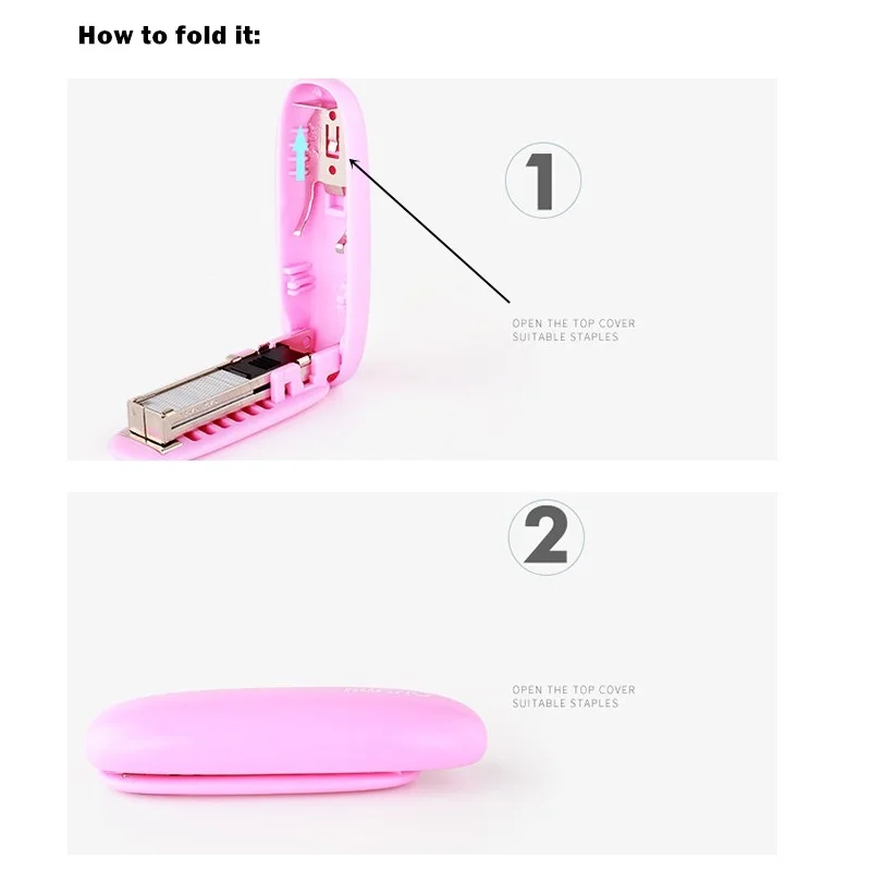 Mini Shell Folding Stapler 24/6 Standard Staples