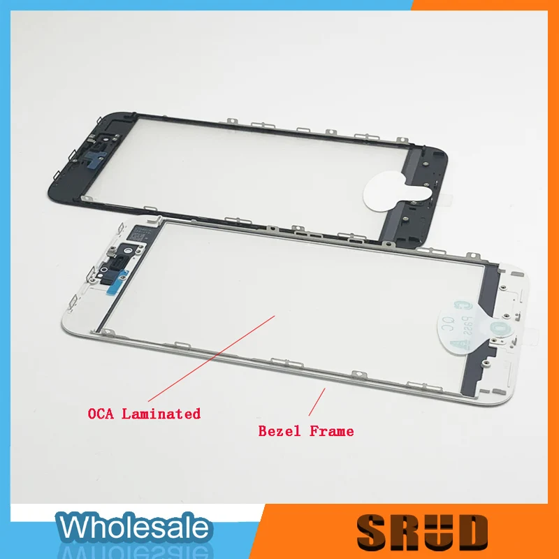 A++ Quality  3 in 1 Outer Glass With OCA Frame Bezel For iPhone 11 Xr 8 7 6 6s Plus 5s LCD Touch front outer Glass lens Repair
