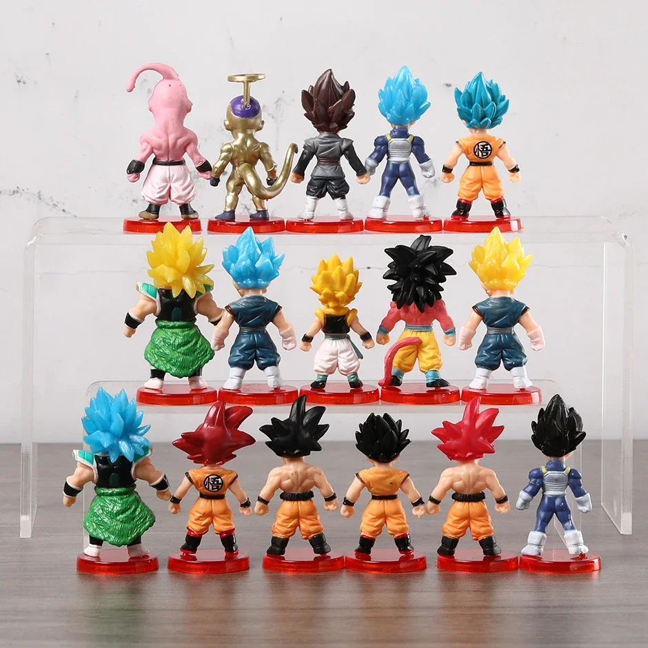 ドラゴンボールZのPVCフィギュア,超サイヤ人,悟飯,ベジータ,ブロリー