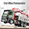 1:24 Alloy Timber Transport Wagon Car Toy Metal Diecasts Model Engineering Vehicle with Pull Back Function Car Toys for Boy Gift 6
