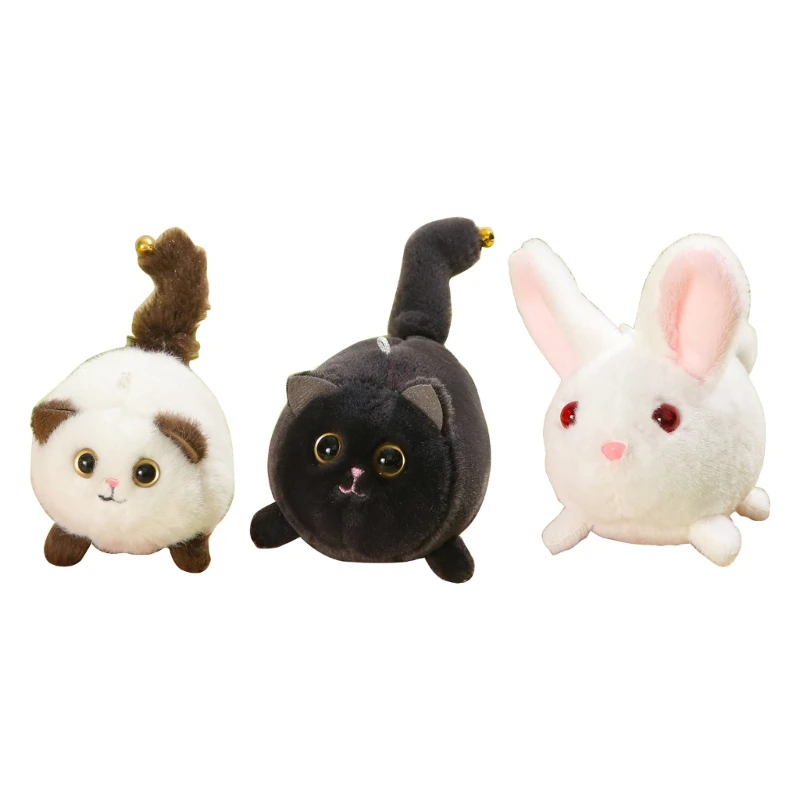 Pull String Plush Hanging Pendant Lovely KeyChain Ornament TotesBag Decors