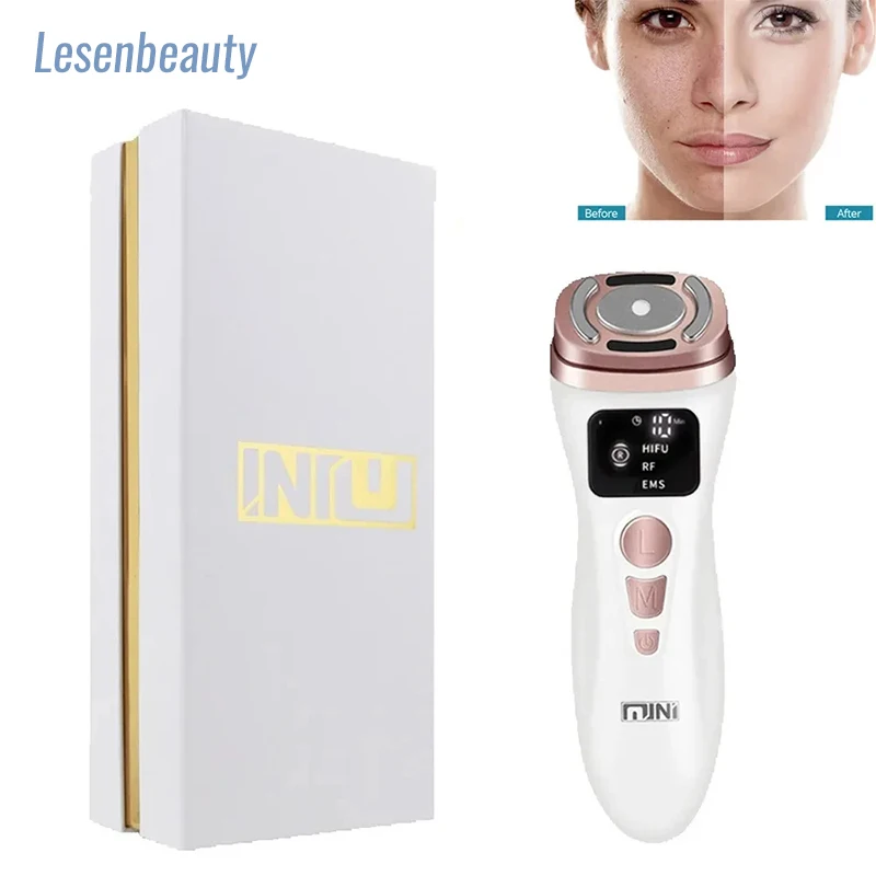 

2 Generation Mini HIFU Machine Ultrasound Machine RF Fadiofrecuencia EMS Microcurrent Lift Firm Tightening Skin Wrinkle