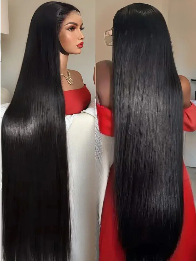 200 Density 6x4 HD Lace Put On And Go Glueless Closure Wigs Human Hair Straight Human Hair Pre Plucked Pre Cut Human Hair Wig 3