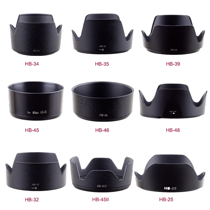 HB-25 HB-32 HB-34 HB-35 HB-48 HB-39 HB- HB-45 HB-46 HB-45II camera Lens Hood For Nikon AF-Slens camera