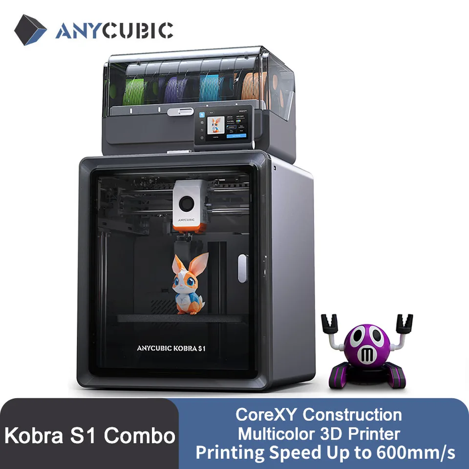 Anycubic Kobra S1 コンボ マルチカラー 3Dプリンター Core XY