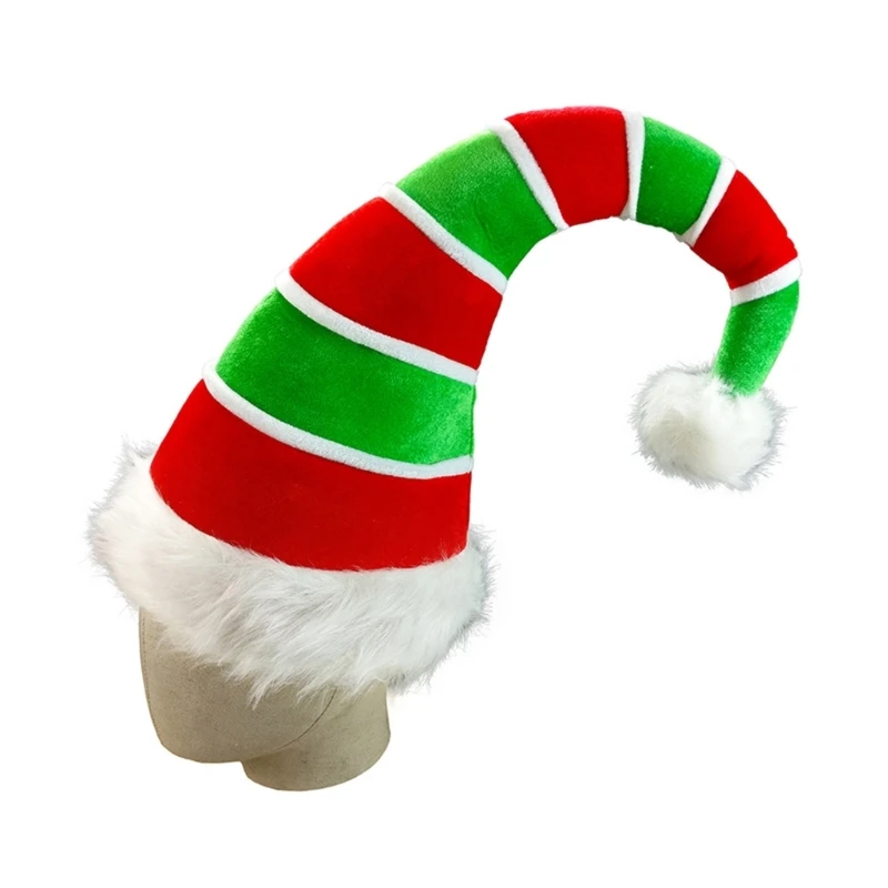 Christmas Santa Hat with White Brim for Christmas Festival Party New Year Headwear Santa Costume Accessory Gift 85LC