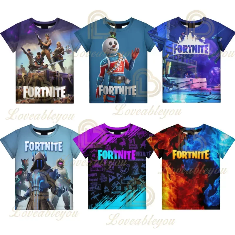 Battle Royale Fortnite T-shirt Victory Royale Game T-shirts NEW