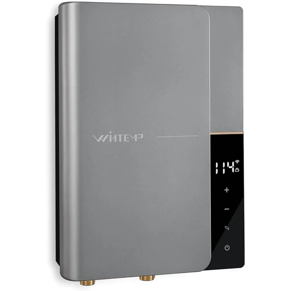 WINTEMP Tankless Water Heater Electric 8KW 240Volts, Endless On-Demand Hot Water, Self Regulating-Wigital Temperature Display