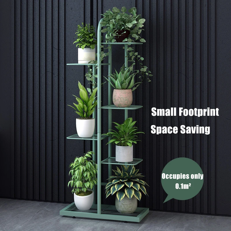 Iron Shelves For Plant Multi-Storey Floor-To-Ceiling Balcony Pot Plant Stand Flower Rack Living Room Lobby Display Flower Stand plant stand,wooden flower shelf