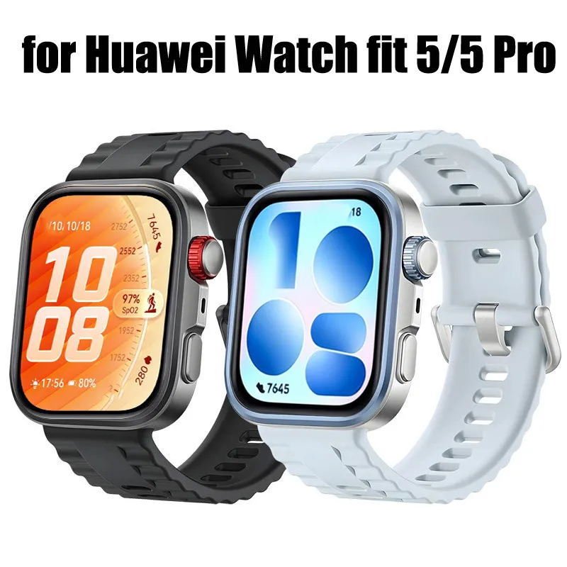 Dynamic Silicone Sport Watch Strap - Replacement Band