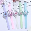 Hello Kitty Children Watches Girls Color Light Source Silicone Strap Kids Watch with Box Gift Clock Wrist Relogio Feminino 5