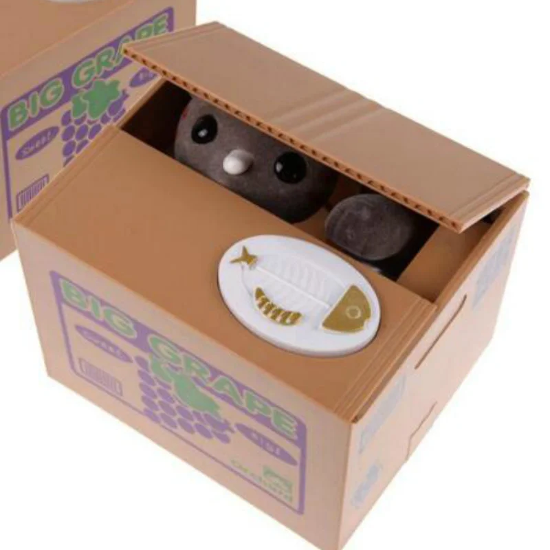 Kreative Sparschweine, Katzen-Sparschweine, Panda-Spardose, automatische Spardose für Kinder MJ070301_voghion.com