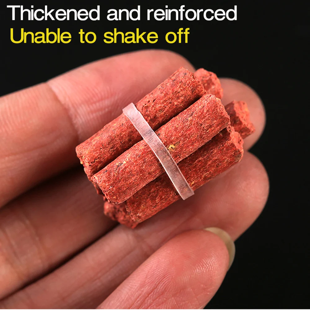 Fasce Per Esche A Pellet UKAS Essentials – Silicone Trasparente, Piccole, 100 Pezzi