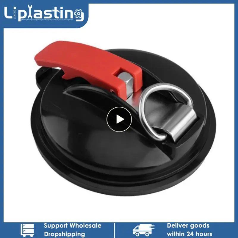 

Heavy Duty Suction Cup Anchor with Securing Hook Multifunctional Car Tensioner for Tie Down Luggage Tarps Tents Camping Car Van