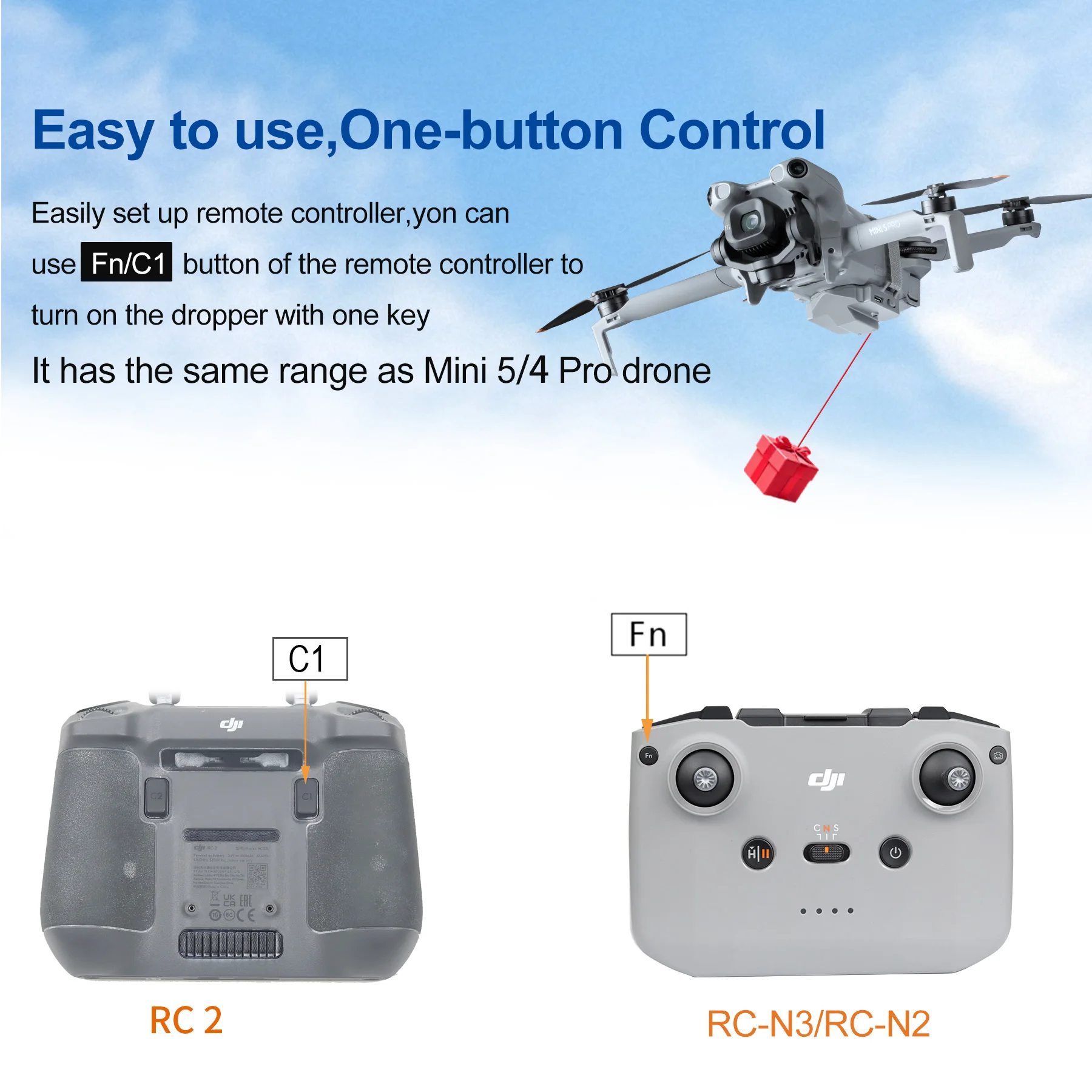 รูปสินค้า อุปกรณ์ปล่อยของขวัญโดรน DJI Mini 5/4 Pro 130g