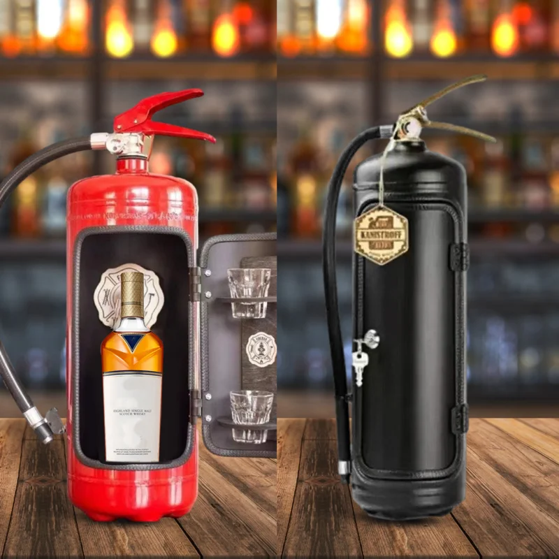

Fire Extinguisher Mini Bar Christmas Gift Jar Bar Set Men's Gift Creative Wine Storage Box Souvenir Decor Extinguisher Shape box