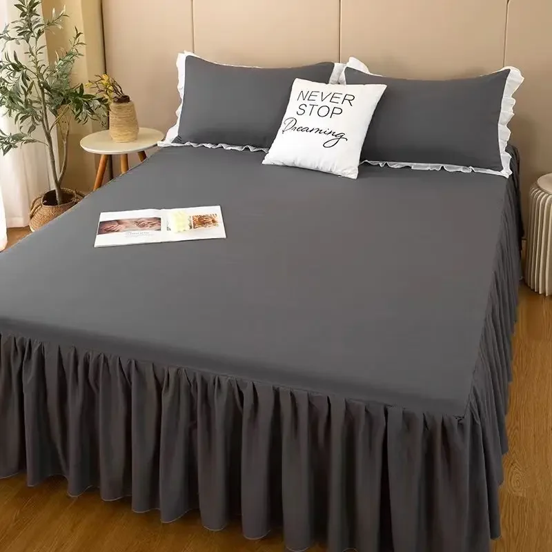 Rich Patterns and Colors, Nordic Style Bed Skirt, Suitable for All Seasons, Essential for Home Use, Hypoallergenic Bed Spread
