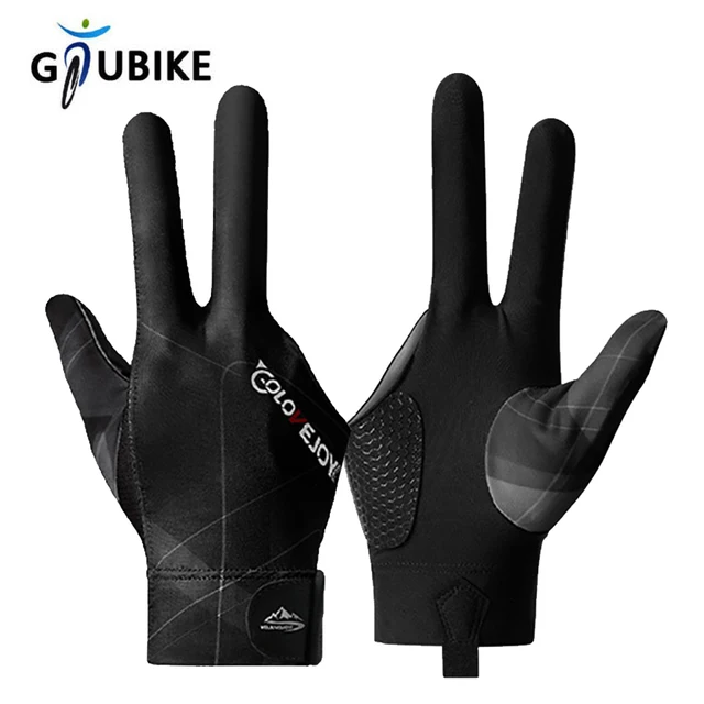 GTUBIK 1PCS Billiards Gloves Enhanced Grip Left Right Hand Open Three Finger Billiards Gloves Snooker Table Tennis Gloves 1