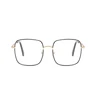 Diopter 0 -0.5 -1.0 To -6.0 Big Frame Square Minus Glasses With Prescription Women Men Metal Full Frame Nearsighted Eyeglasses 4