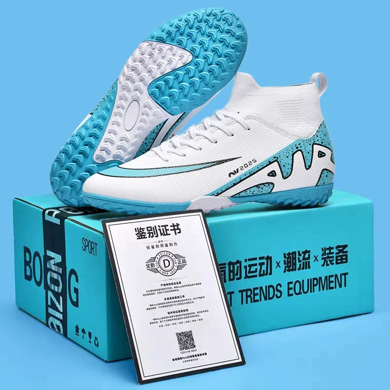 Light Breathable Casual Shoes Traning Sneakers Teenagers Indoor Competition Football Shoes Outdoor Grass Anti Slip Sports