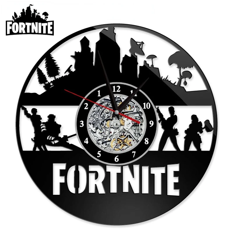 Fortnite Orologio Da Parete Design Moderno Moda Orologio Elettronico Gioco Figura Modello Orologio Da Parete E Decorazioni Per Orologi Regali