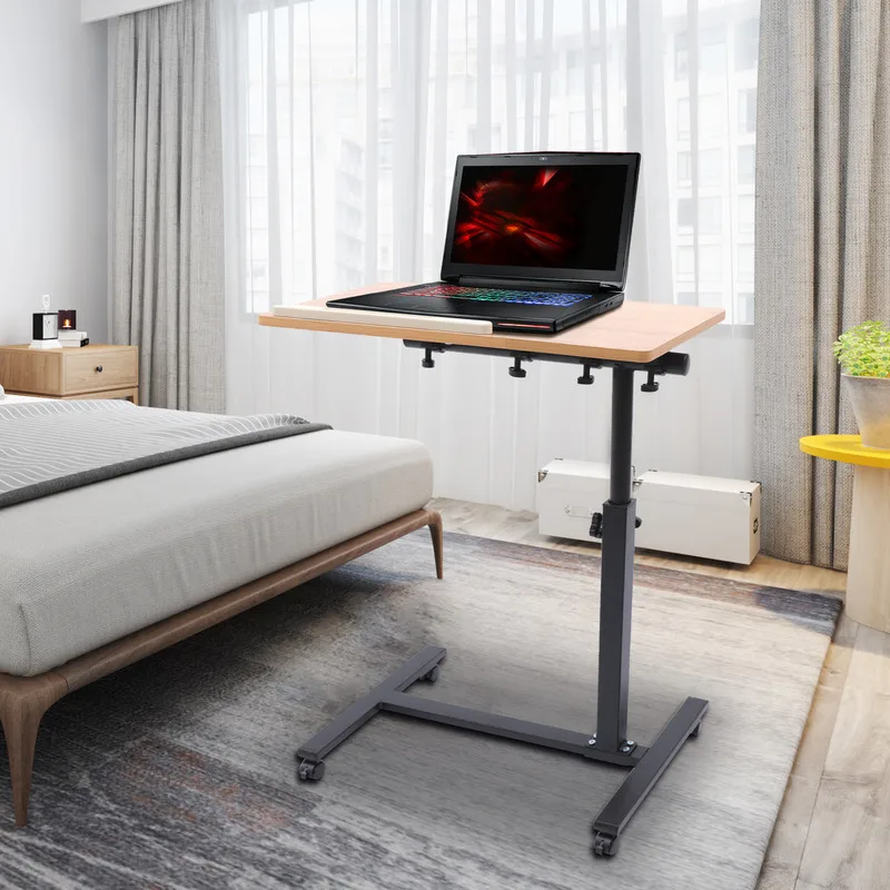 家庭やオフィス用の調整可能なラップトップデスク360-°-回転の調節可能なラップトップ家具モバイルスタンド寝室リビングルーム実用的な小さな家具