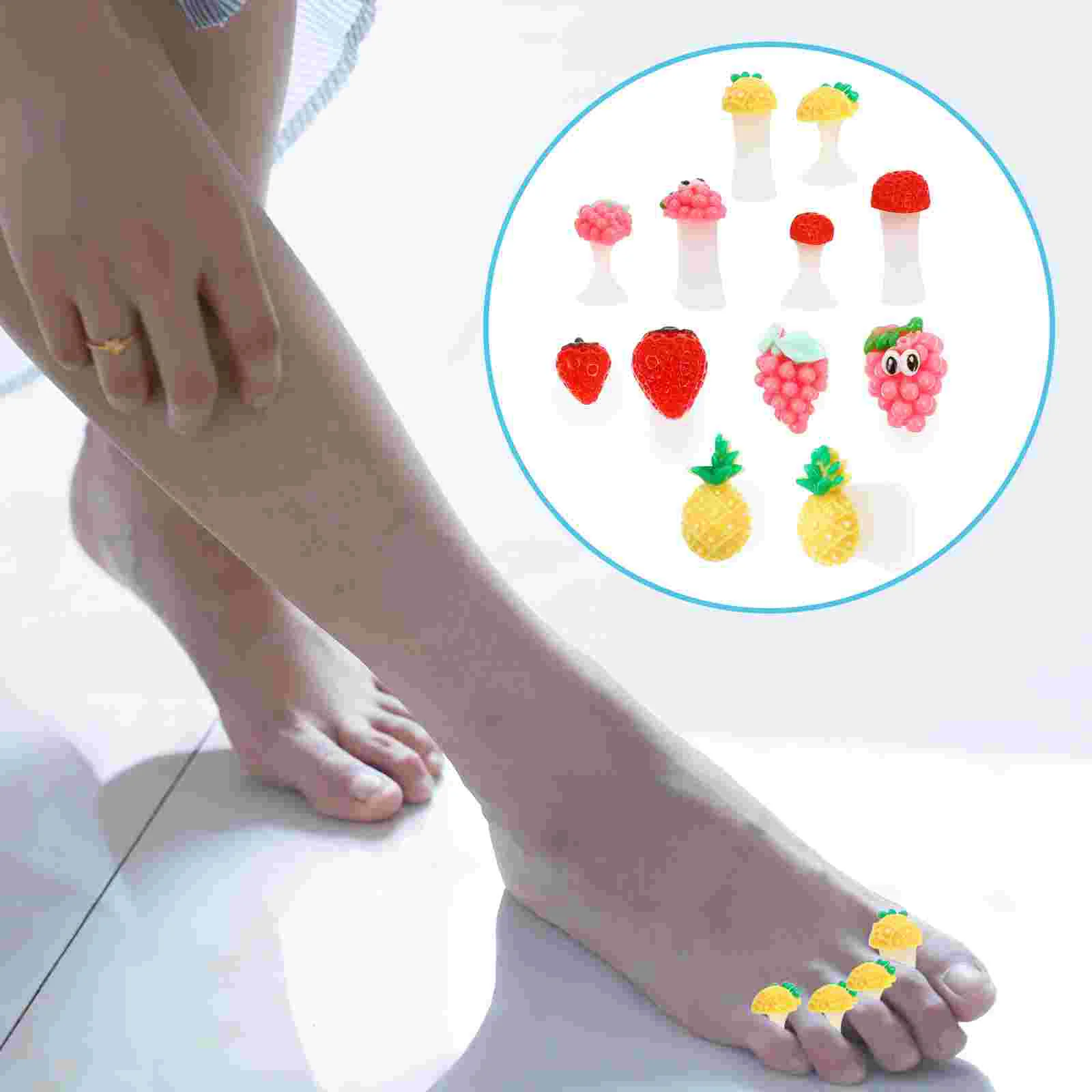 24 Pcs Toe Separator Nail Silica Spacers Pedicure Tool Reusable Washable Eco Friendly Ingrown Toe Protector Dividers