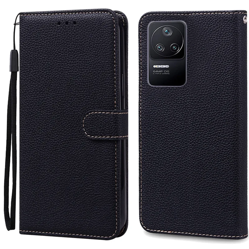 Leather Wallet Flip Case for Poco F4 – Stylish Protective Phone Cover