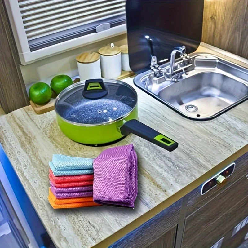 Magic Cleaning Cloth Fish Scale Glass Cloth Car Window Mirror Cleaning Cloth Traceless Reusable Suitable for Cleaning Kitchen Mi