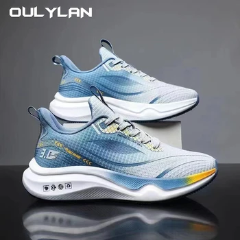 Summer New Ultra Light Running Shoes Men Breathable Sports Sneakers Lightweight Shock-absorbing Soft Soles Shoes for Student 1