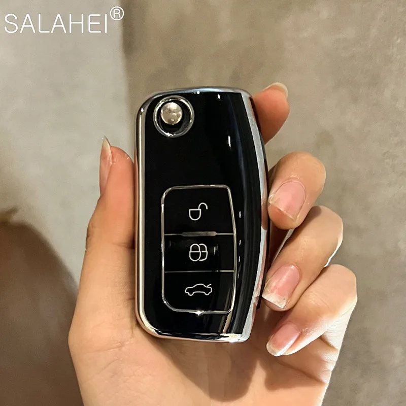 

TPU Car 3 Button Key Case Cover Shell Holder Fob For Ford Focus 2 MK2 Fiesta Mondeo Galaxy Falcon Territory Ecosport Accessories