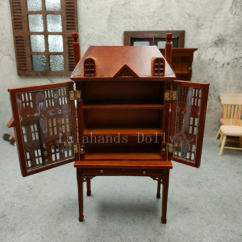 Wooden Doll Vintage Dolls House Furniture 1:12 Doll House Mini