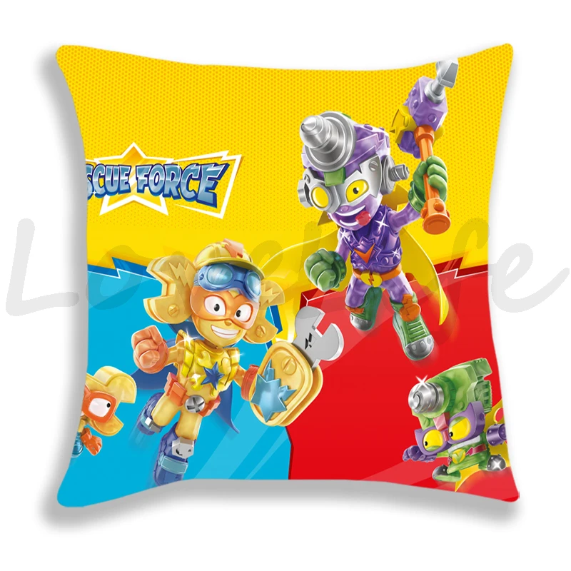 Superzings Series 10 Pillow Case New Cute Cartoon Pillowcase Cushion Cover Sofa Bedding Home Decorative Pillowcase For Children