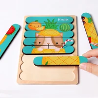 Montessori Holz Labyrinth Spielbrett Magnetstift – Bild 5