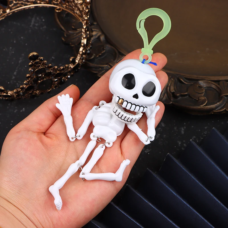 

Новинка, игрушка в виде черепа, тянущий провод, каркас, искусственные игрушки, детское кольцо, сумка, автомобильный брелок, держатель, искусственный подарок