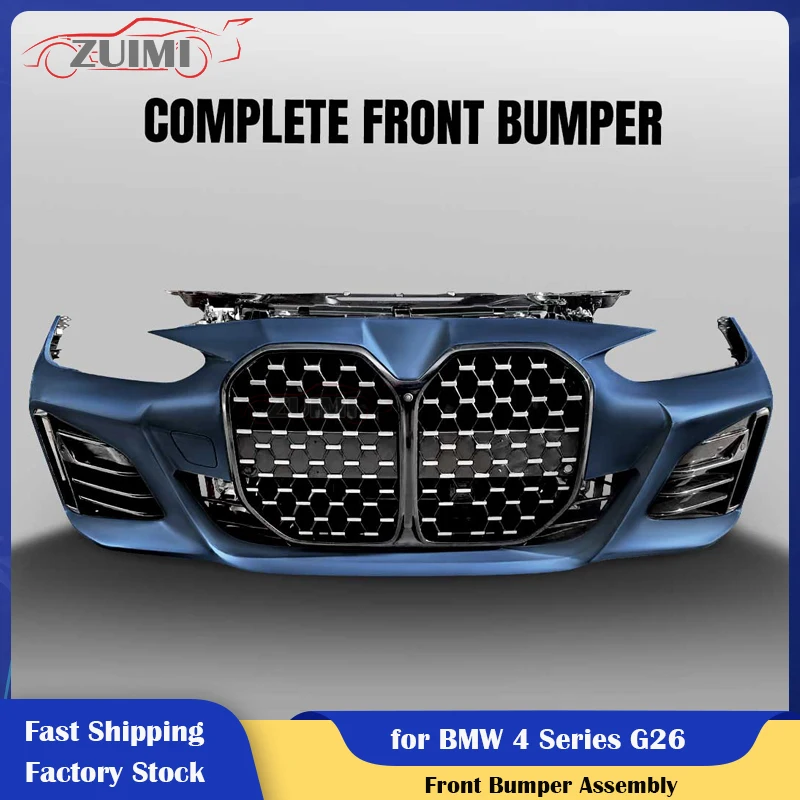 

Pre-owned G26 Front Bumper Assembly PP Material Complete Sets Auto Body Kits for BMW 4 Series G26