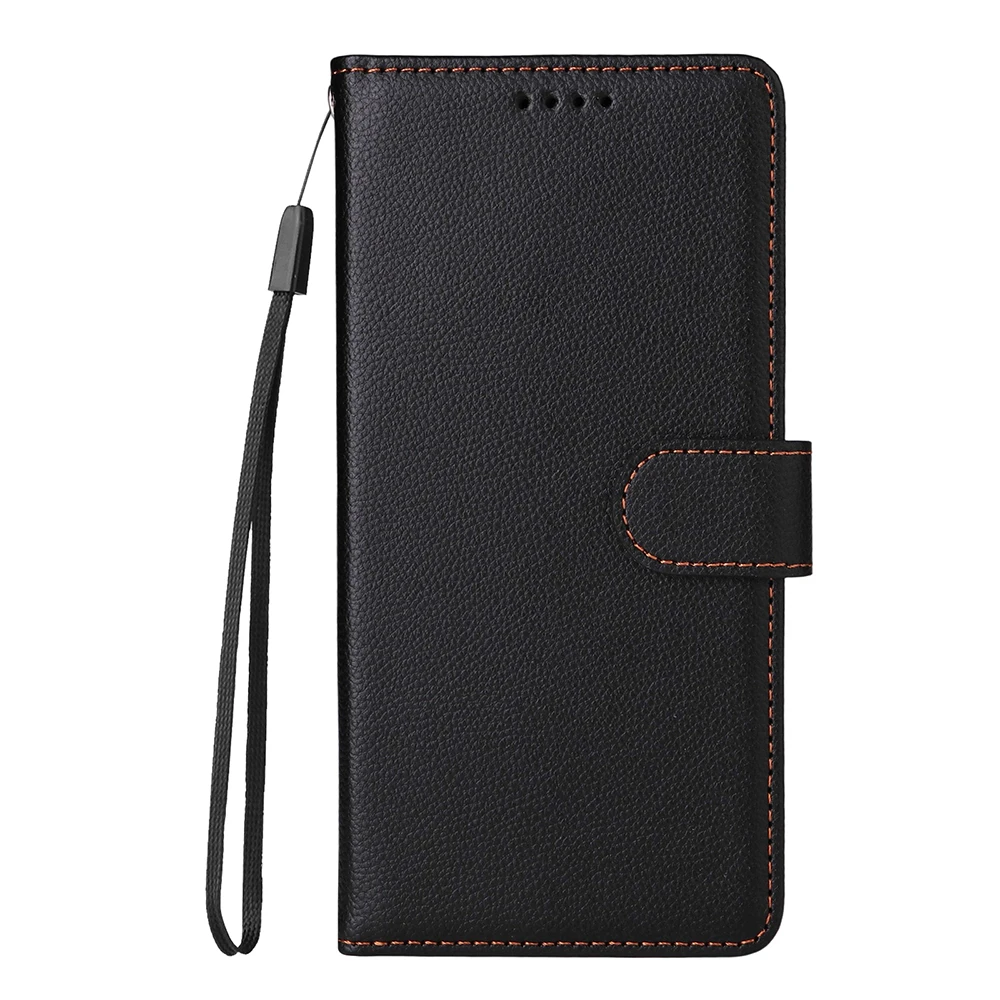 Leather RFID Blocking Stand Flip Wallet Phone Case with Card Holder