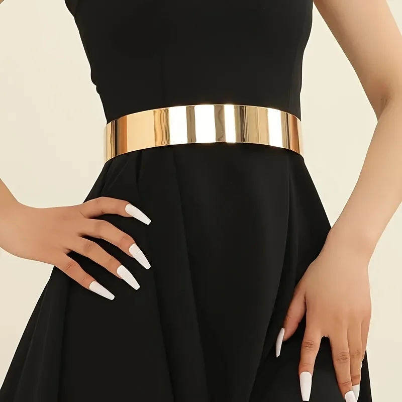 Classic Golden Metal Belt Trendy Adjustable Waist Chain Elegant Dress  Girdle Body Jewelry For Women Daily Use - AliExpress 200000297