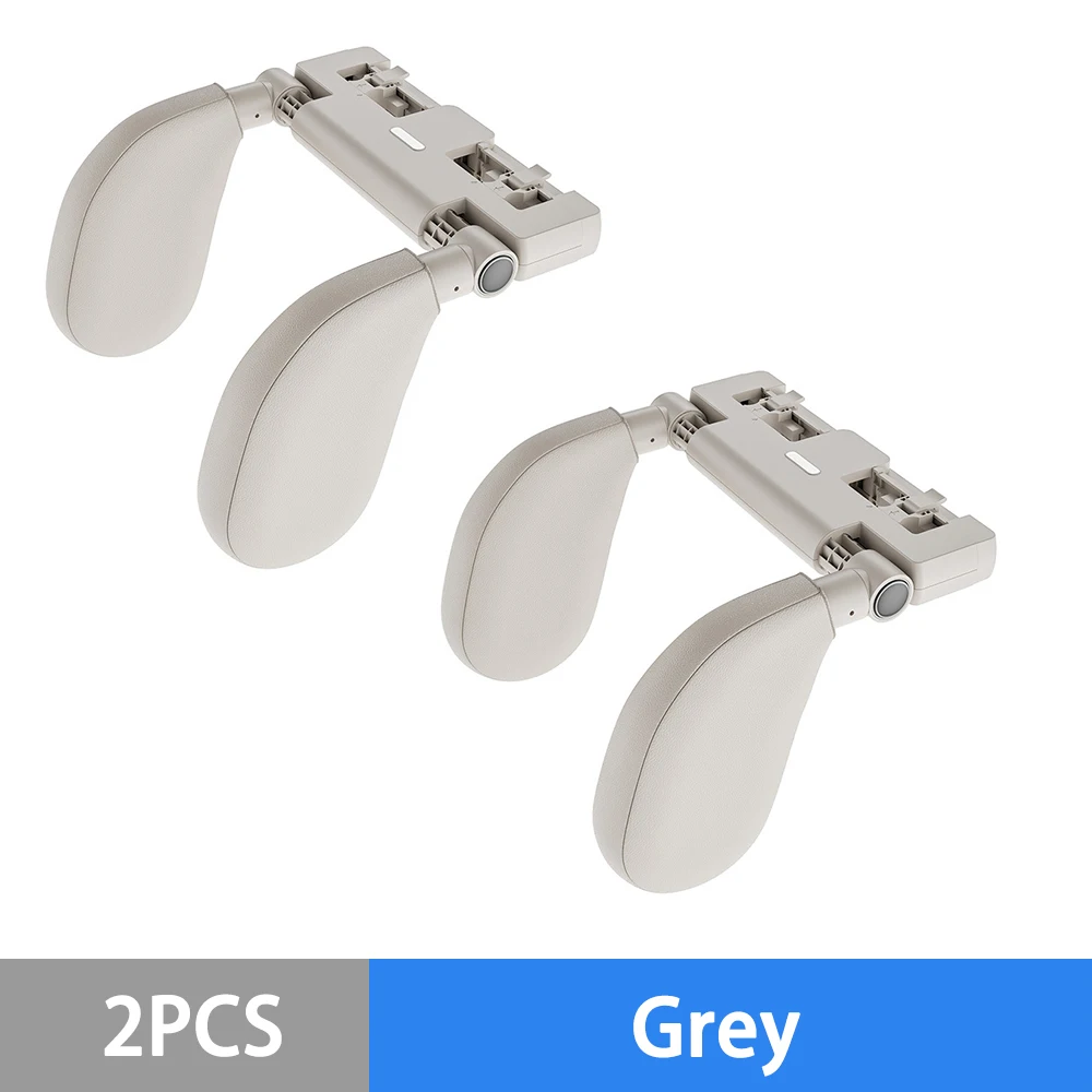 2Pcs Leather Grey