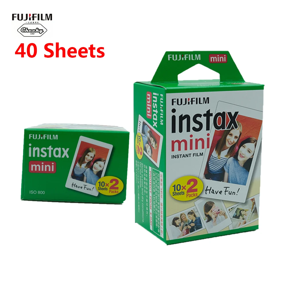 

Fujifilm Instax Mini 40 Sheets White Film Photo Paper Snapshot Album Instant Print for Fujifilm Instax Mini 7s/8/25/70/90/9/11