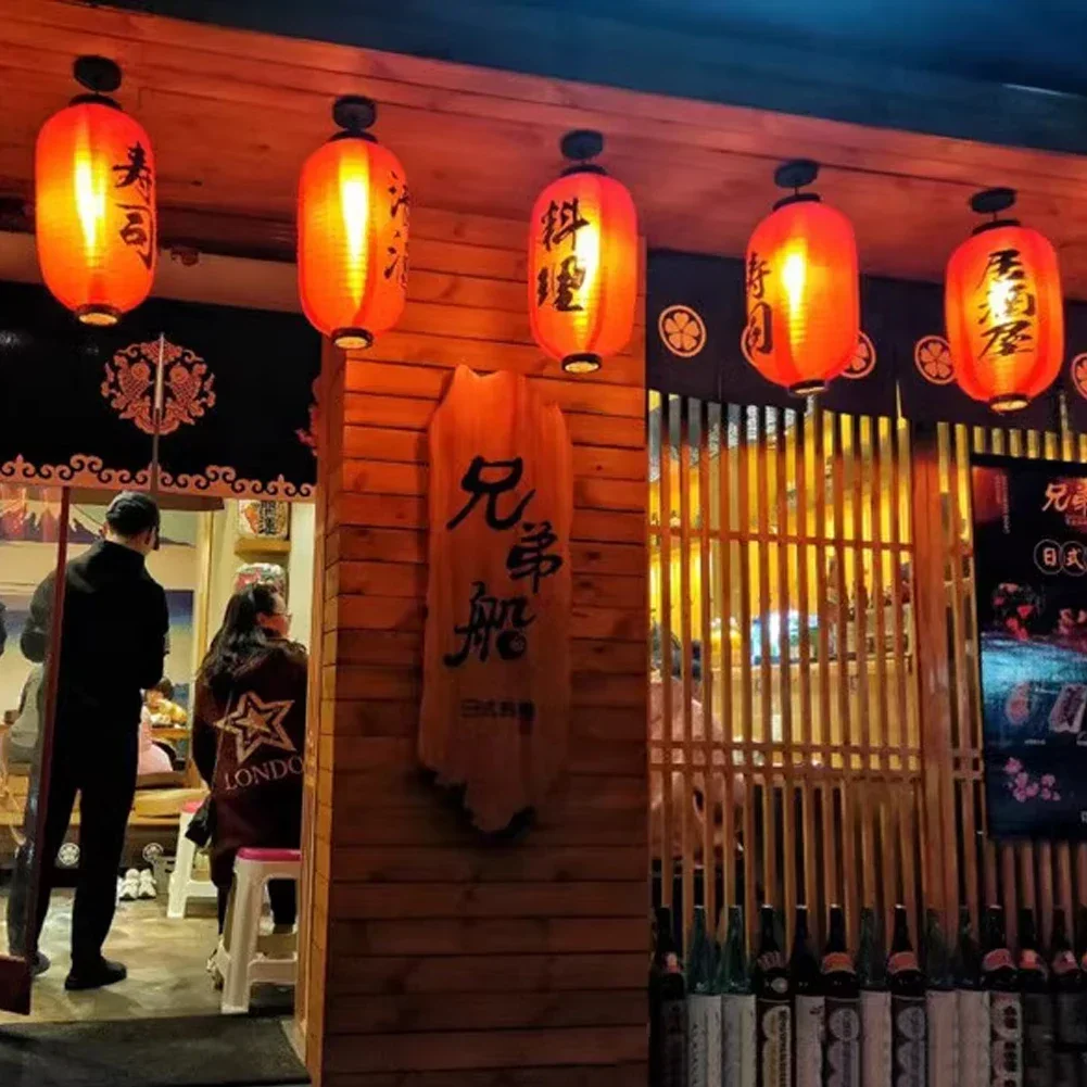 Description Picture 5 of itemJapanese Lantern Waterproof Traditional Chinese Printing Hanging Bistro Ramen Sashimi Sushi Restaurant Halloween Decor 10 Inch