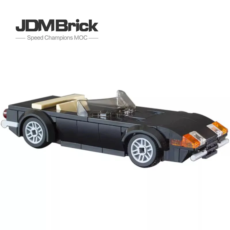 

MOC-16783 Children's puzzle simple assembly small particle small car model toy gift black cool speed sports car racing block