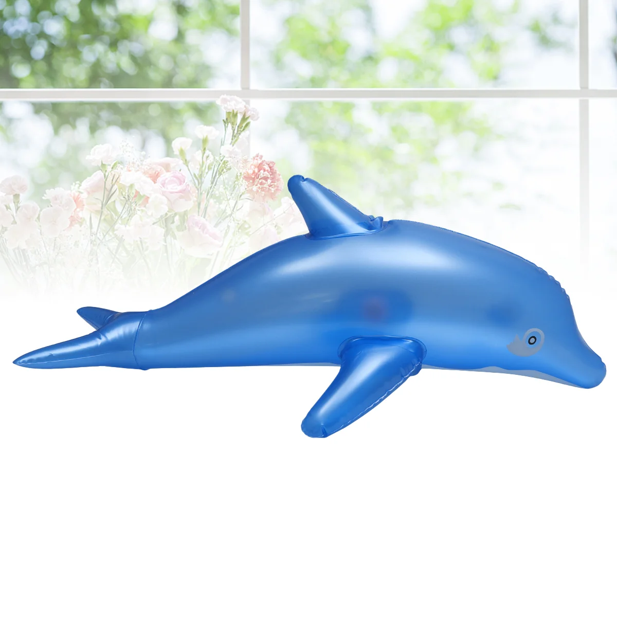 

Inflatable Dolphin Blow Up Bath Time Toy Swimming Pool Beach Toy Party Favor Gift(Blue)