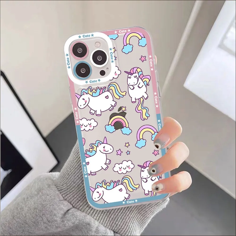 unicorn cartoon Phone Case For iPhone 13 14 Pro Max XS XR 12