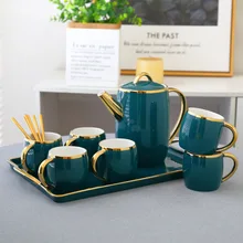 

Porcelain Coffee Cup Set Gift Ethiopian Sugar Jar Tableware Latte Cup and Saucer Set Coffeware Juego De Cafe Home Drinkware