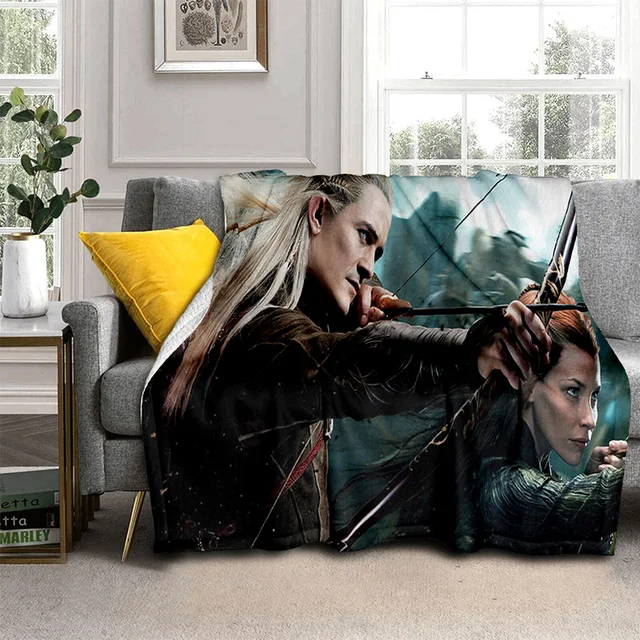 L-Lord of the Rings H-Hobbit HD Blanket,Soft Throw Blanket for Home Bedroom  Bed Sofa Picnic Travel Office Cover Blanket Kids 3D