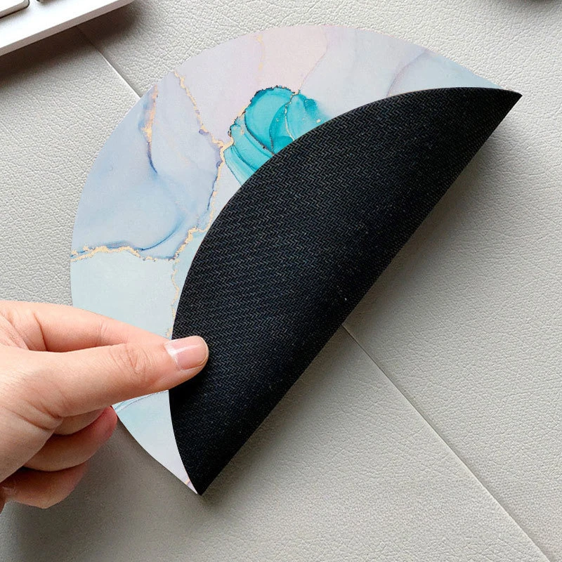 Round Mouse Pad Non-slip Rubber Base Small Mouse Pads for Office Home