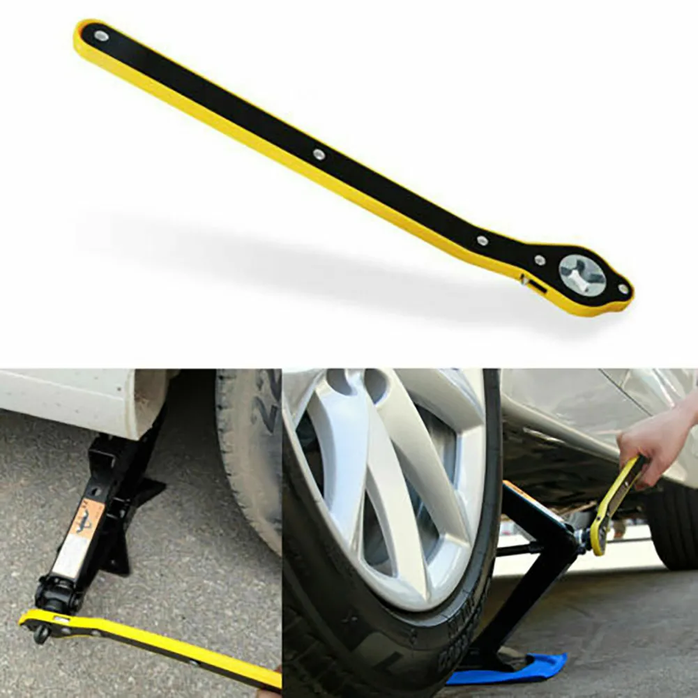 Car Scissor Ratchet Wrench Garage Tire Wheel Lug Wrench Handle Repair Tool Durable And Labor-saving Wrench Adapter