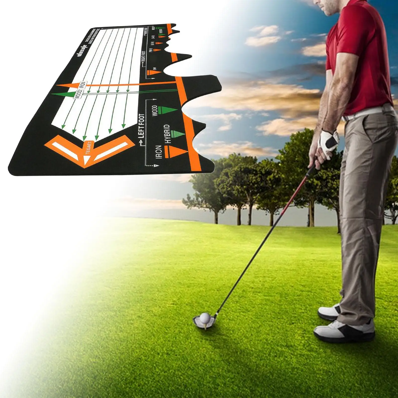 Golf Practice Swing Mat Posture Auxiliary Mat Golf Accessories Golf